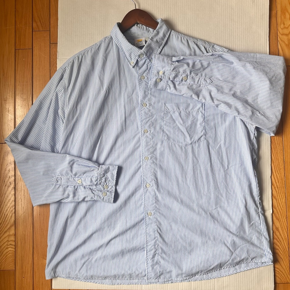 Solumbra Blue Stripe Button-Up Shirt 2XL – Made in USA